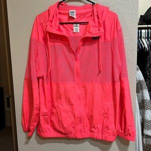 Lightweight hot pink/orange jacket with mesh size XS/S brand new with tags